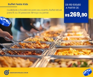 Buffet Movel Buffet Festa Kids Qualidade e Excelencia no seu evento para 15 pessoas ou 30 pessoas