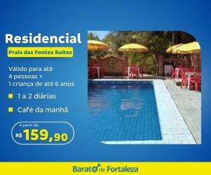 Super Oferta Bdf Residencial Praia das Fontes Beberibe Suites Pousada Hospedagem Familia Diarias Cafe