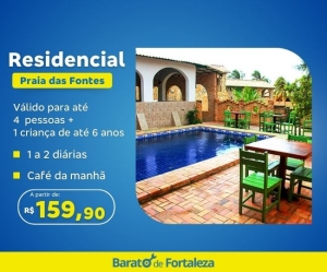 Super Oferta Bdf Residencial Praia das Fontes Beberibe Pousada Hospedagem Familia Diarias Cafe da manha