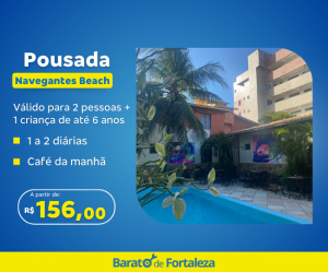 Relaxe e curta seu final de semana na Pousada Navegantes Beach diária café da manhã