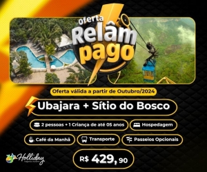 OFERTA RELAMPAGO Pacote Completo de Viagem para Ubajara Sitio do Bosco com a Holliday